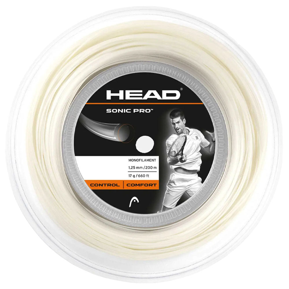 HEAD Sonic Pro™ 200M Tennis Strings Reel , White