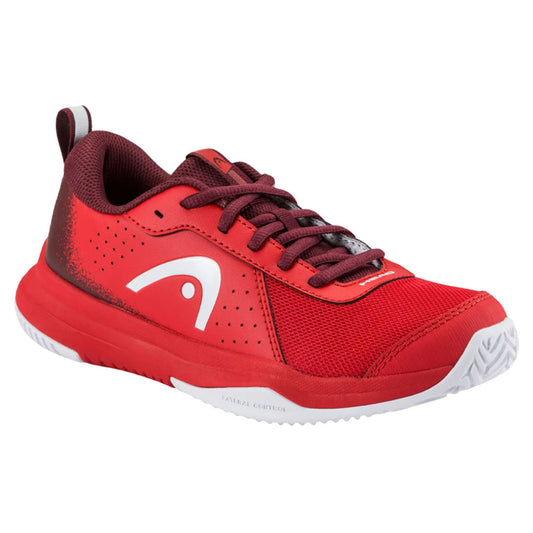 HEAD Sprint Court 4.0 Junior Tennis Shoes , Red/Dark Red