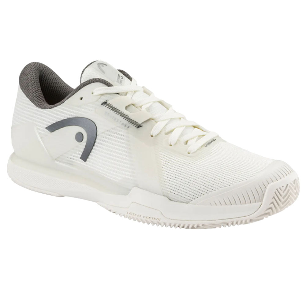 HEAD Sprint Pro 4.0 Clay Men Tennis Shoes , Chalk White/Dark Grey