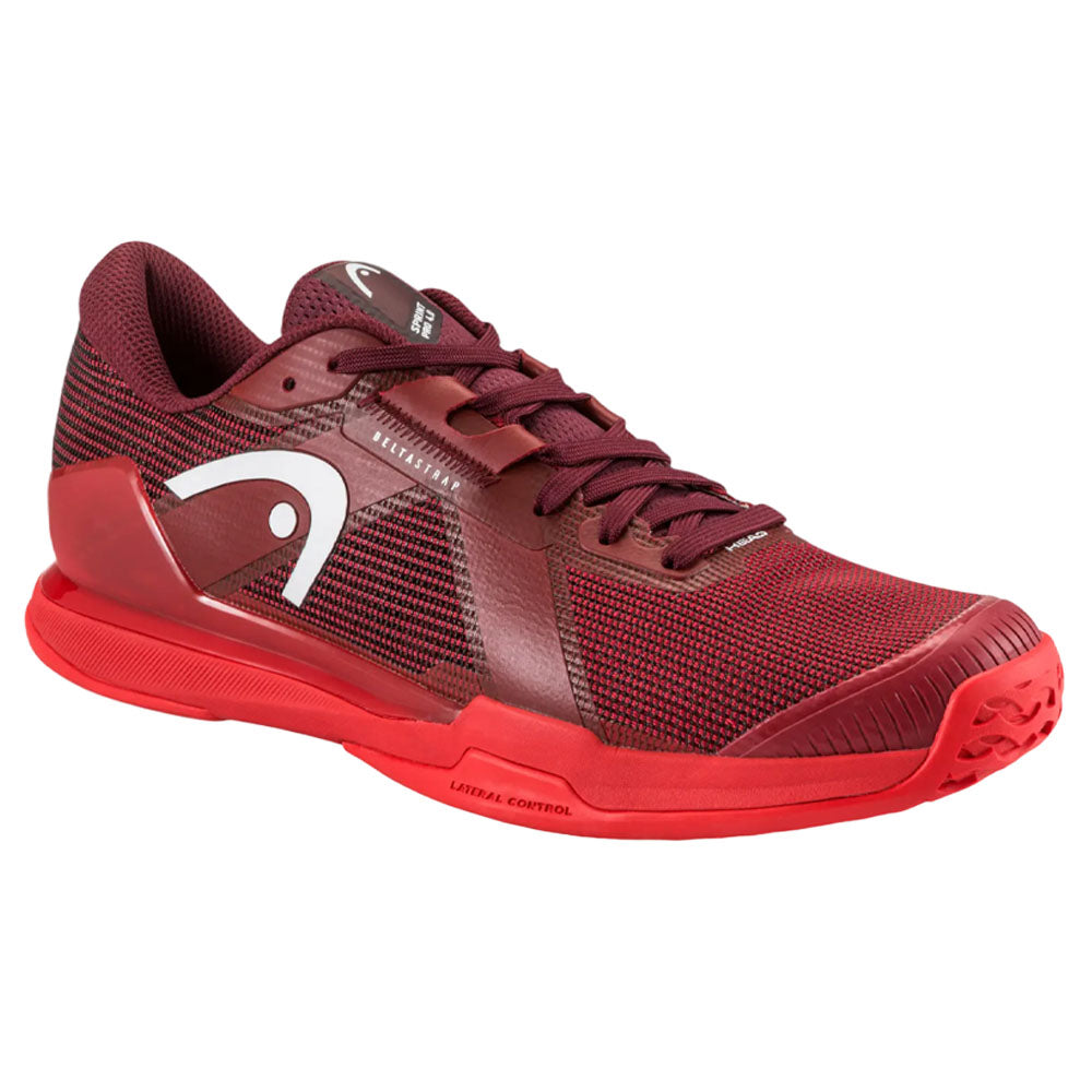HEAD Sprint Pro 4.0 Men Tennis Shoes , Red/Dark Red