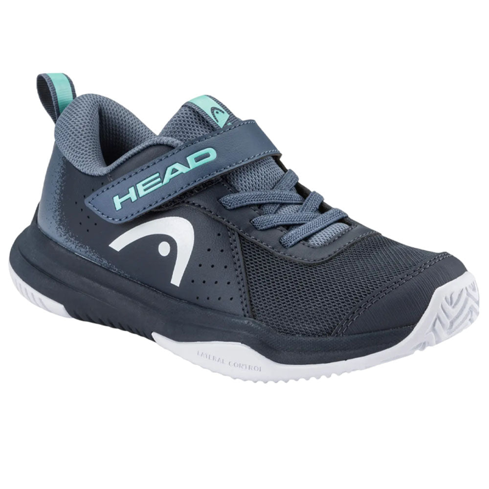 HEAD Sprint Strap 4.0 Kids Tenis Shoes , Blueberry/Teal