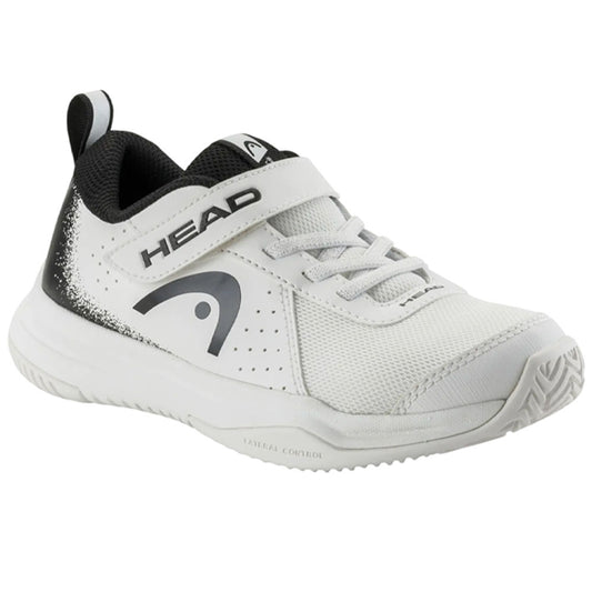 HEAD Sprint Strap 4.0 Kids Tenis Shoes , White/Black