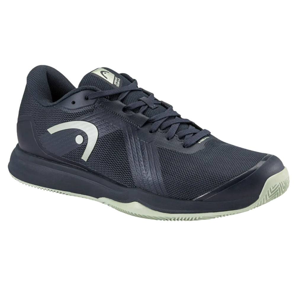 HEAD Sprint Team 4.0 Clay Men Tennis Shoes  , Navy/Cantaloupe Green