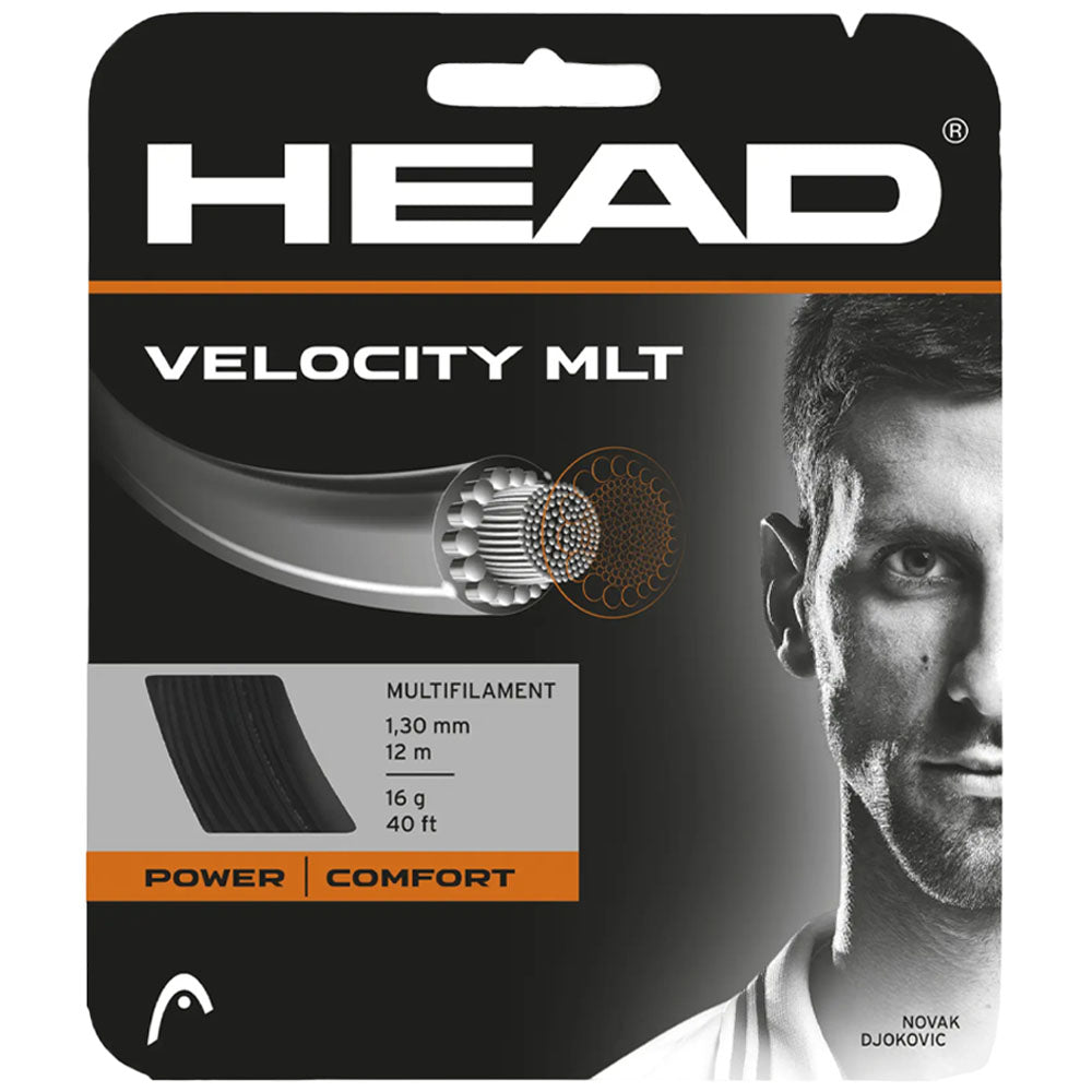 HEAD Velocity MLT 16G Black Tennis Strings