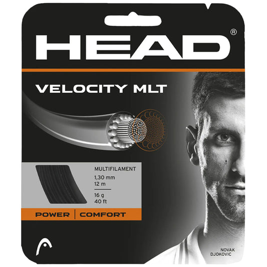 HEAD Velocity MLT 16G Black Tennis Strings