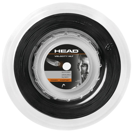 HEAD Velocity MLT 200M Tennis Strings Reel , Black
