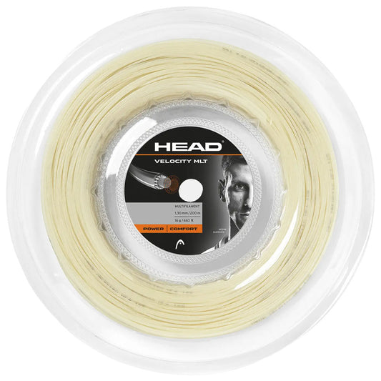 HEAD Velocity MLT 200M Tennis Strings Reel , Natural