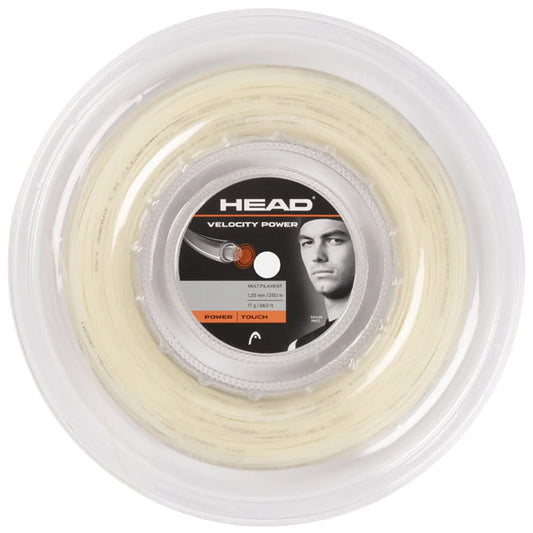HEAD Velocity Power 200M Tennis Strings Reel , Natural