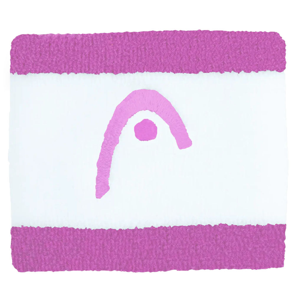 HEAD Wristband Striped 2.5“ , Alight Lilac/White
