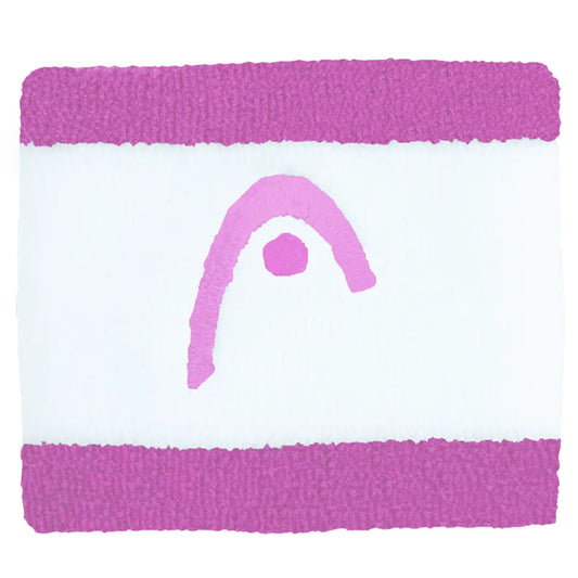 HEAD Wristband Striped 2.5“ , Alight Lilac/White