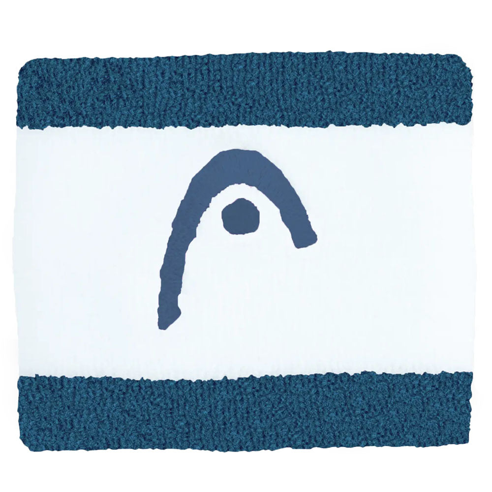 HEAD Wristband Striped 2.5“ , Teal/White