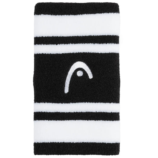 HEAD Wristband Striped 5“ , Black/White