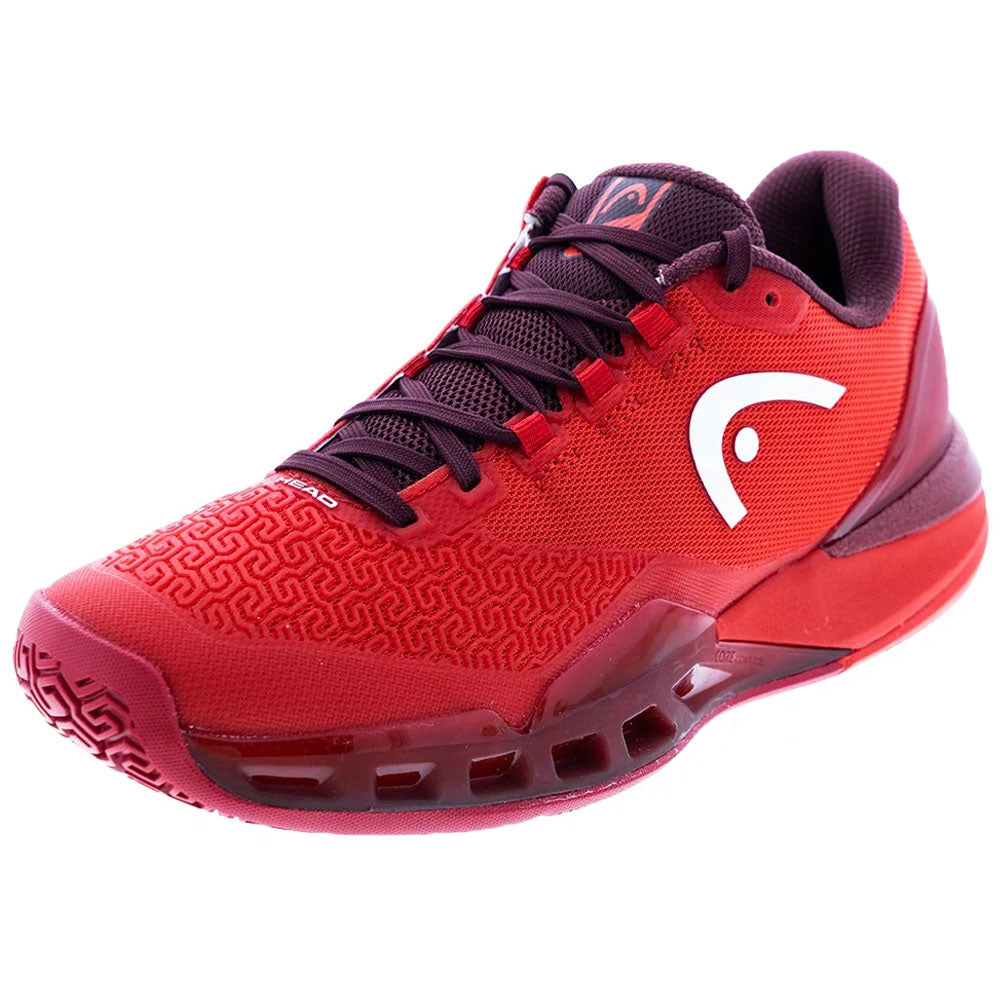 Head Men's Revolt Pro 5.0 Tennis Shoes Red/Dark Red
