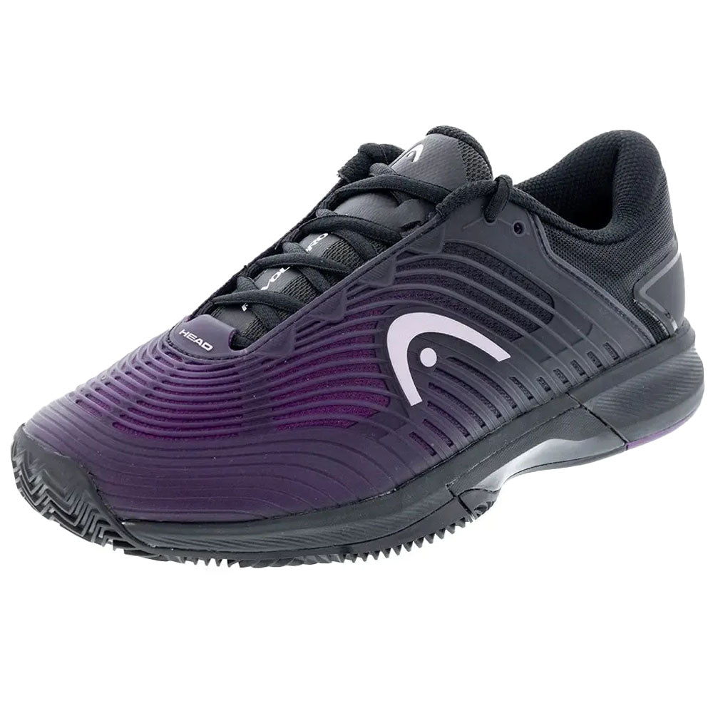 Head Women's CLAY Court Revolt Pro 4.5 Tennis Shoes Black/Plum