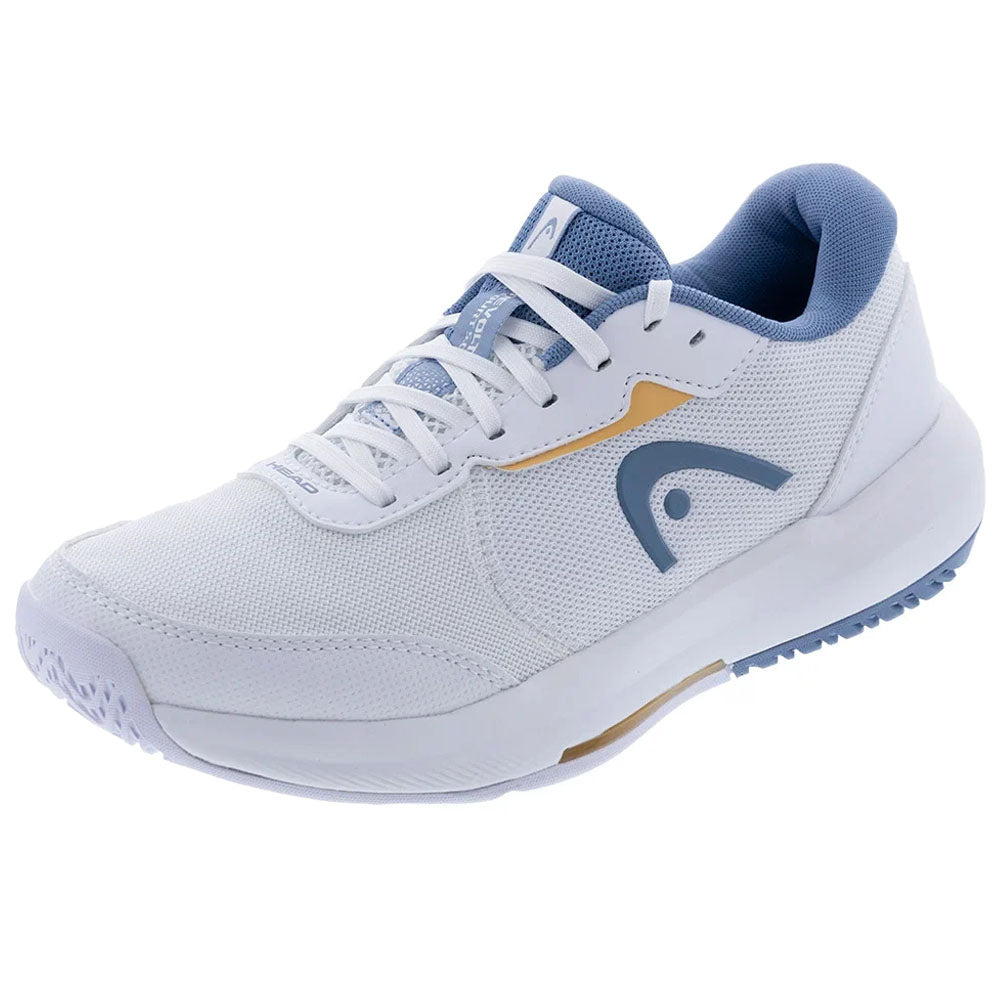 Head Women's Revolt Court 5.0 Tennis Shoes White/Denim