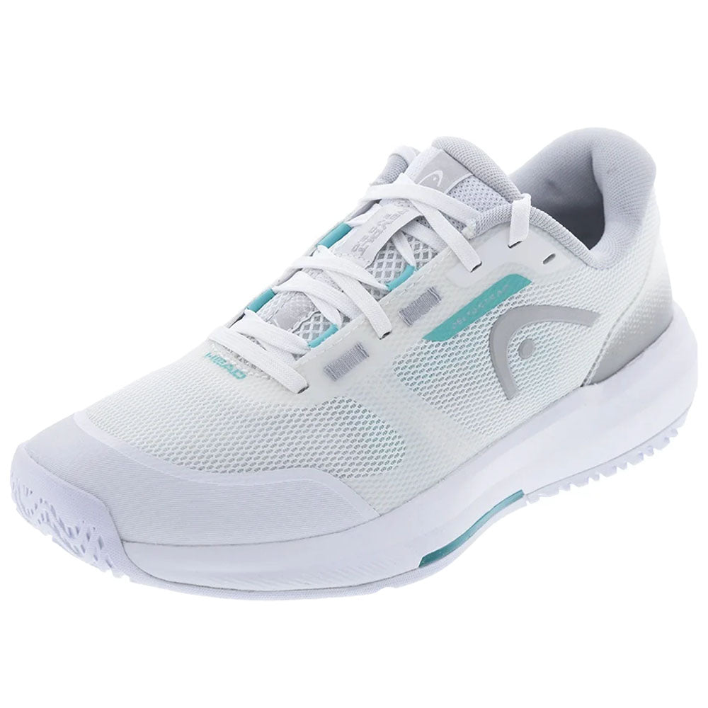 Head Women's Revolt Evo 5.0 Tennis Shoes White/Light Grey