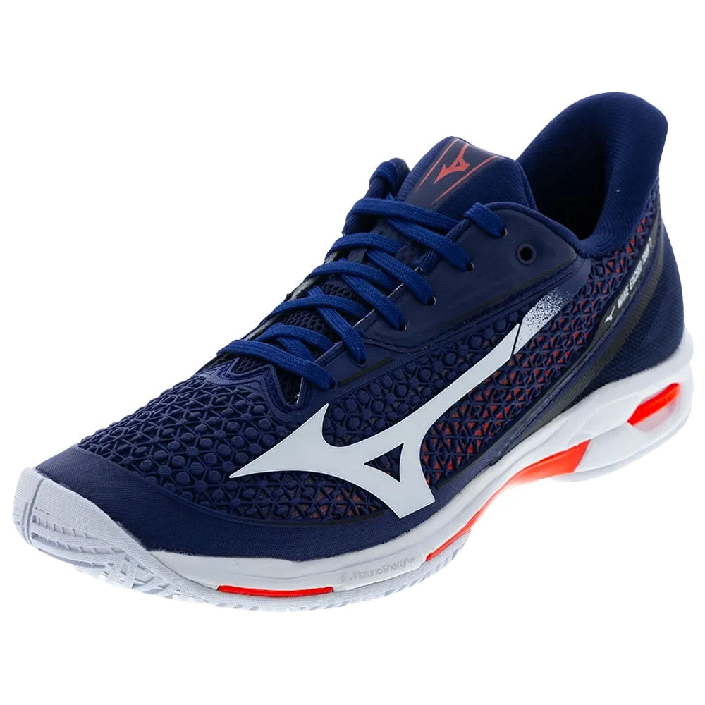Mizuno Men's Wave Exceed Tour 7 AC Tennis Shoes Beacon Blue/White