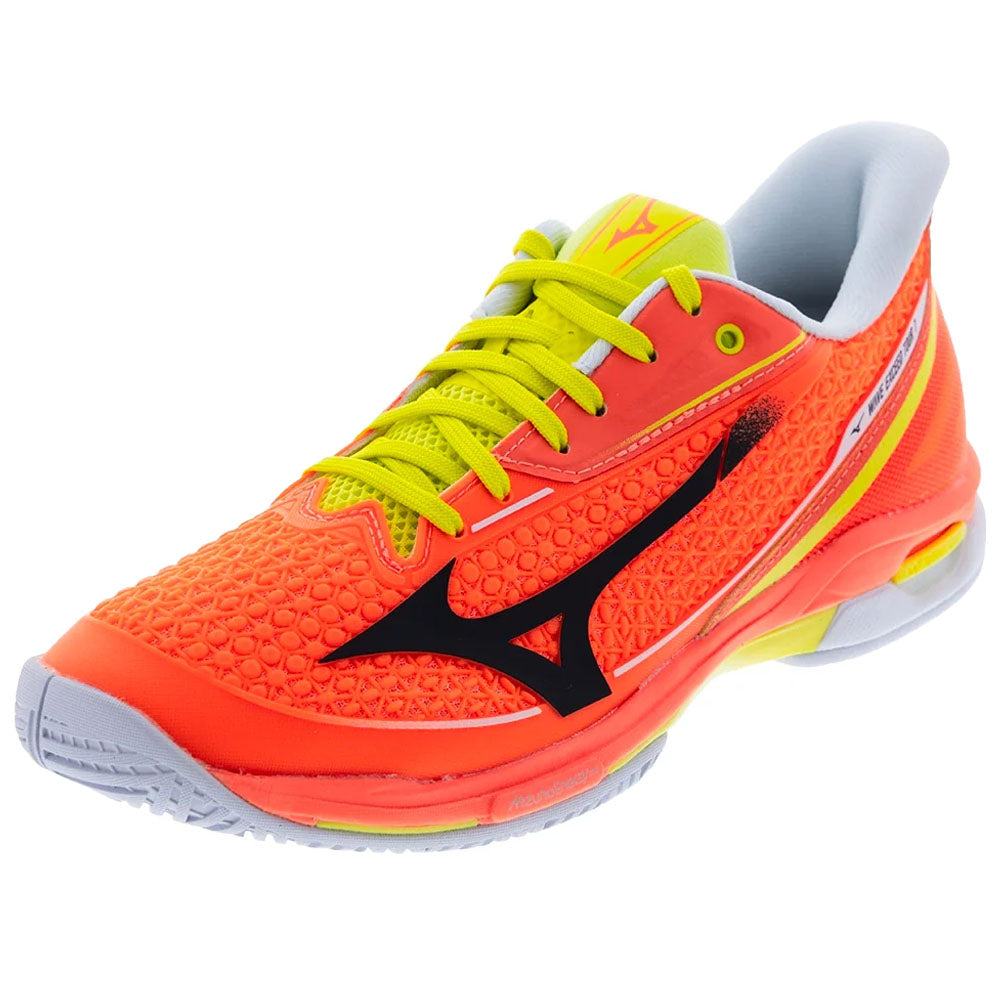 Mizuno Men's Wave Exceed Tour 7 AC Tennis Shoes Lava Orange/Black Oyster