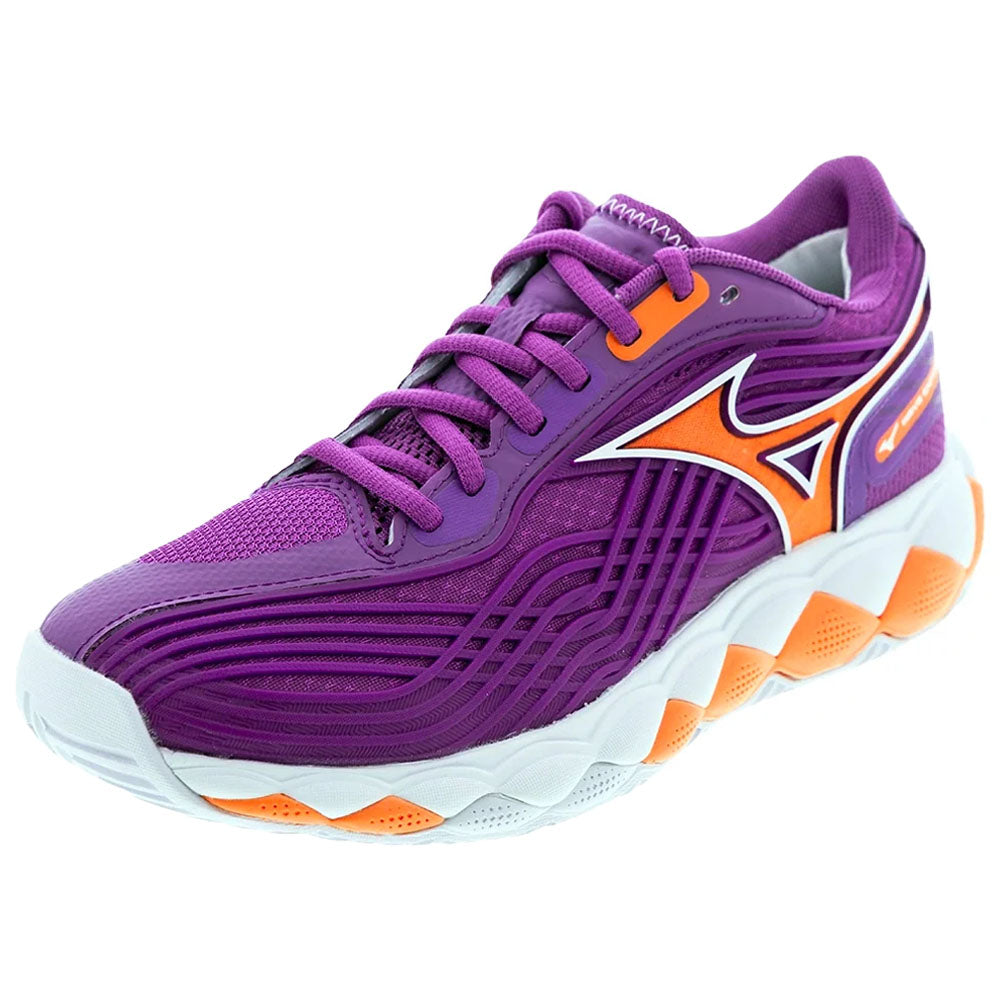 Mizuno Women's Wave Enforce Tour 2 AC Tennis Shoes Dahlia/White