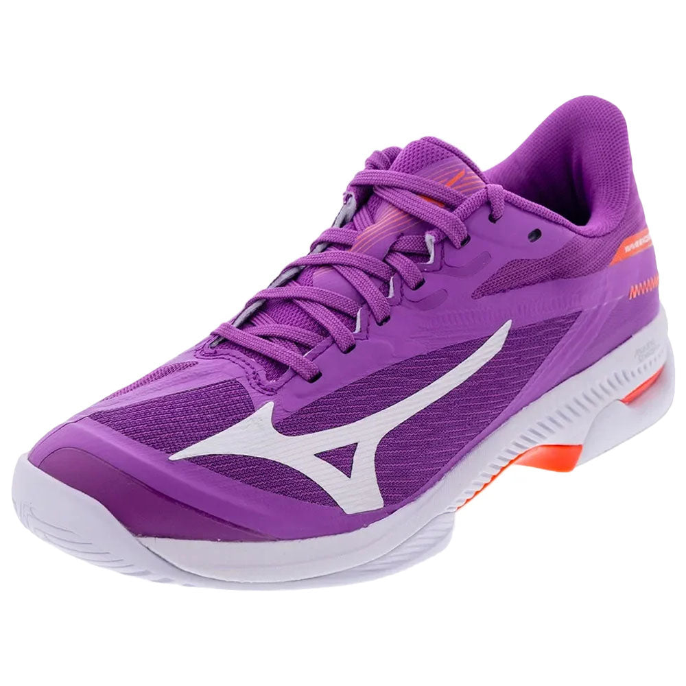 Mizuno Women's Wave Exceed Court AC Tennis Shoes Dahlia/Galaxy Silver