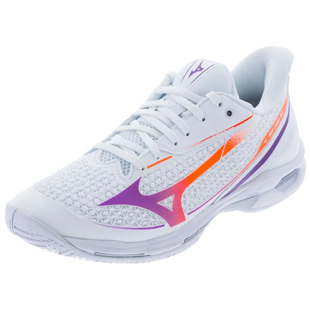 Mizuno Women's Wave Exceed Tour 7 AC Tennis Shoes White/Dahlia
