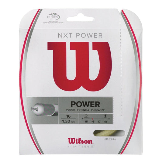 Wilson NXT Power 16G Tennis String - Natural