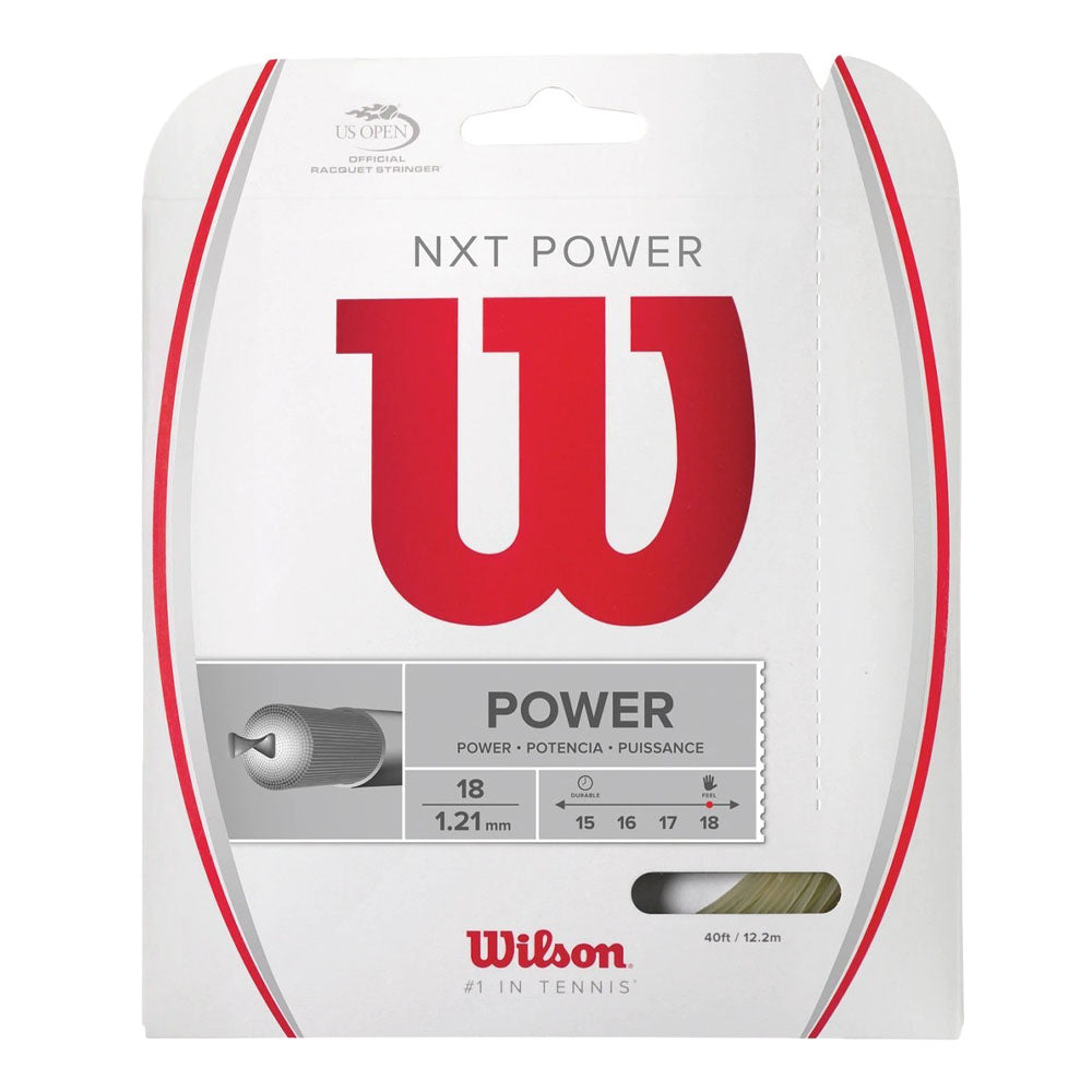 Wilson NXT Power 18G Tennis String Natural
