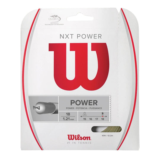 Wilson NXT Power 18G Tennis String Natural
