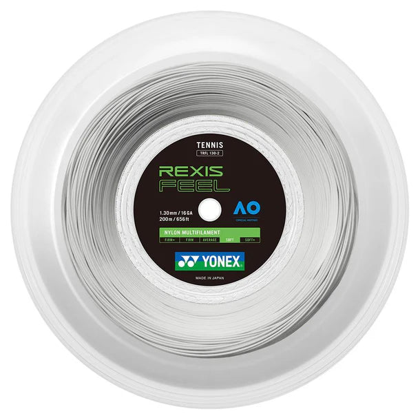 Yonex Rexis Feel 16G  Tennis String Reel , White