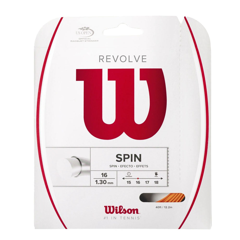 Wilson Revolve 16G Tennis String - Orange