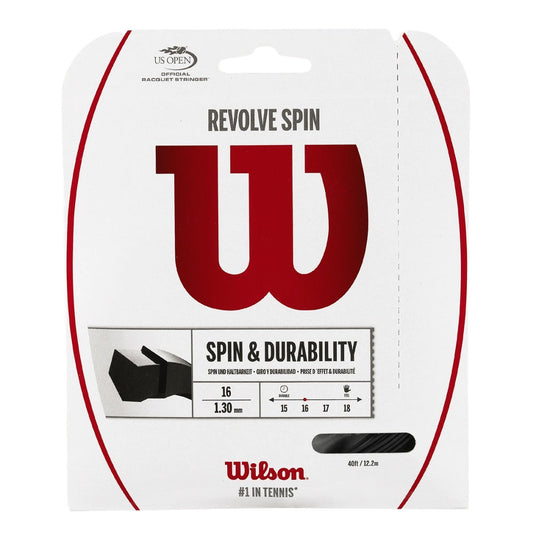 Wilson Revolve Spin 16G Tennis String - Black