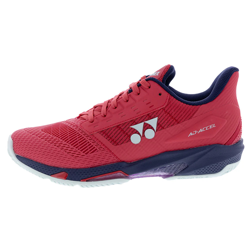 Yonex Men`s Power Cushion AD-ACCEL All Court Tennis Shoes Sunset Red
