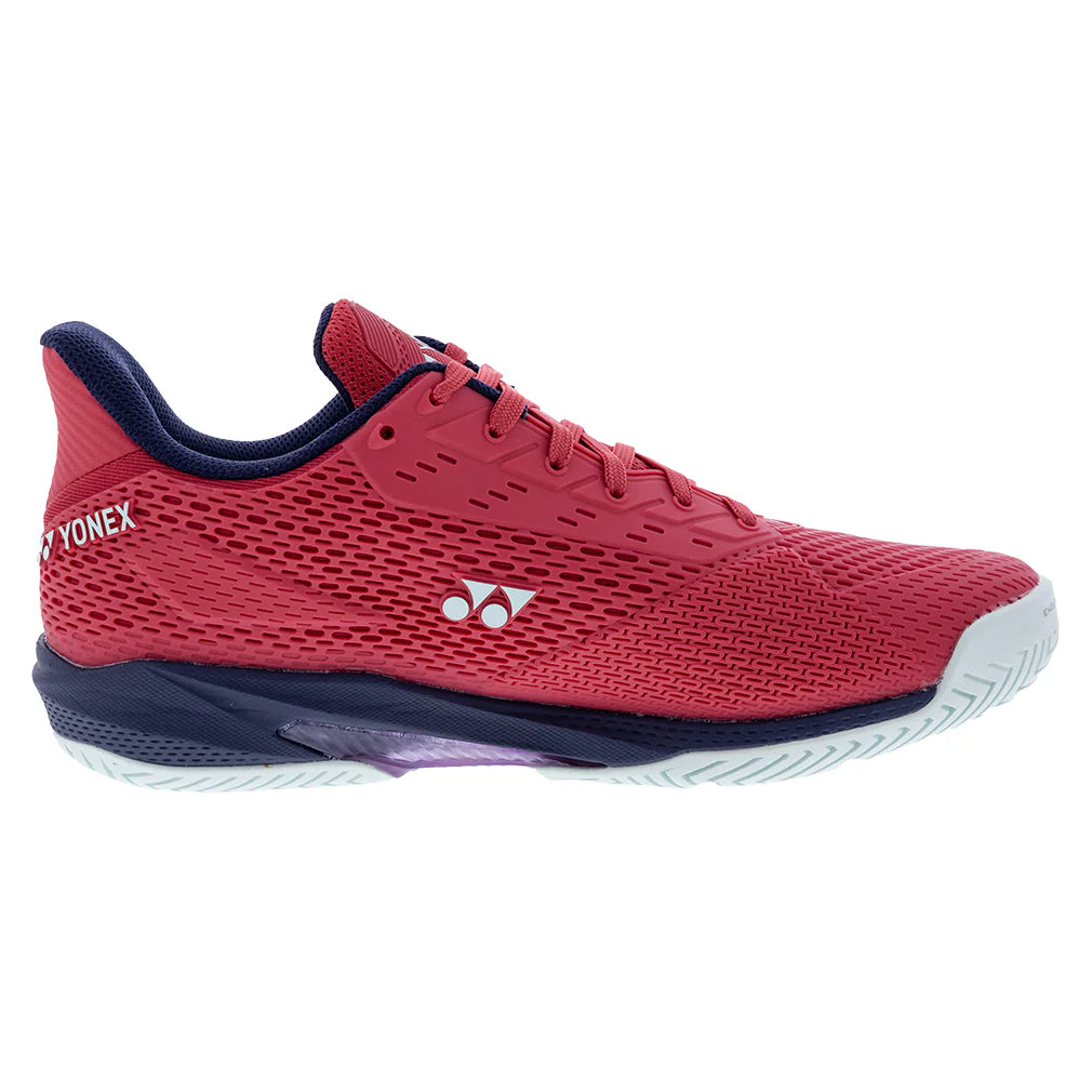 Yonex Men`s Power Cushion AD-ACCEL All Court Tennis Shoes Sunset Red