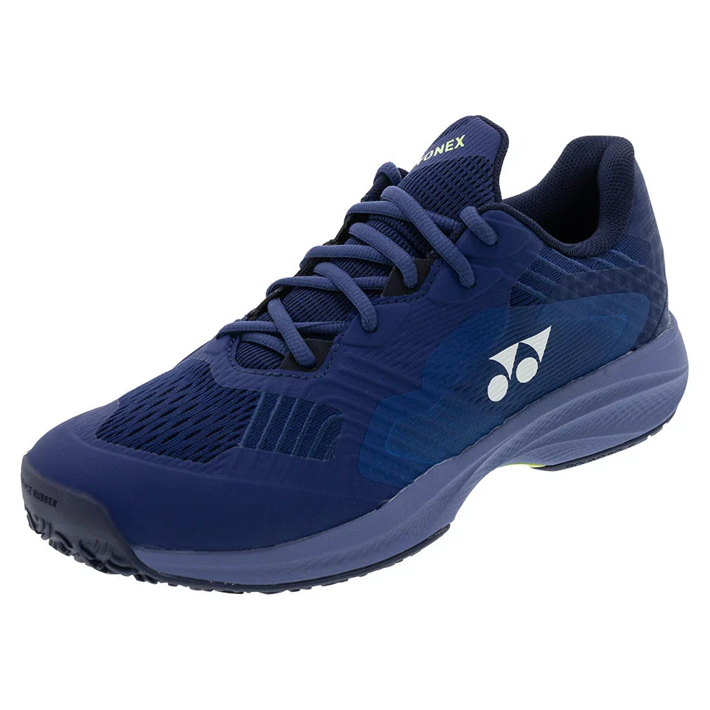 Yonex Men`s Power Cushion SONICAGE 3 Clay Tennis Shoes Navy Blue