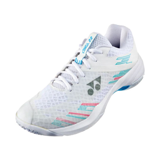 Yonex PC Cascade Accel (Wide) White / Sky Blue Badminton Court Shoes - 2025