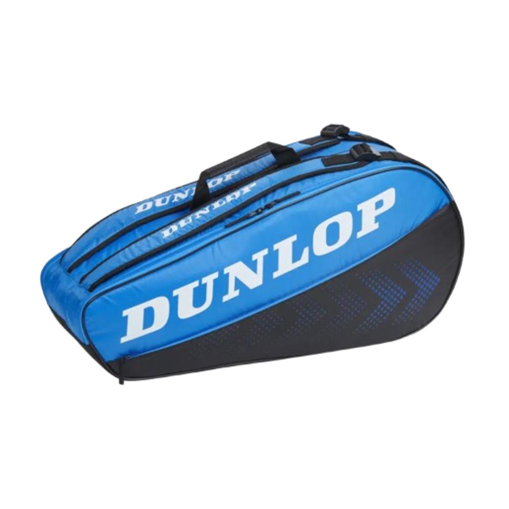 Dunlop FX Club 6 Tennis Racket Bag Black and Blue