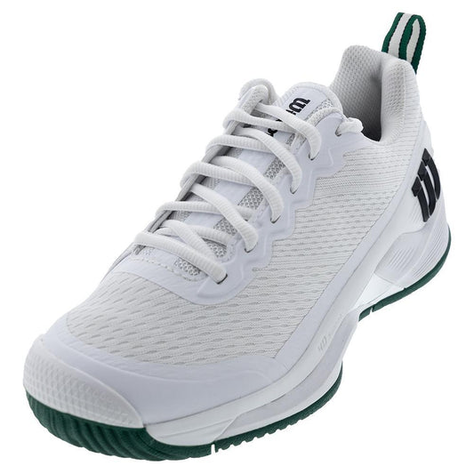Wilson Men's Rush Pro 4.5 Tennis Shoes White and Aventurine