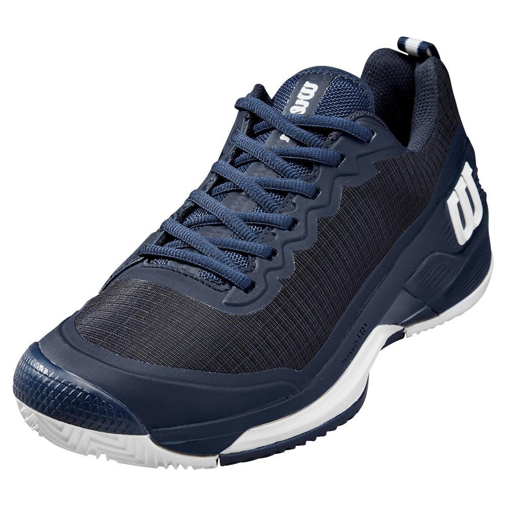 Wilson Men`s Rush Pro 4.5 Clay Tennis Shoes Navy Blazer