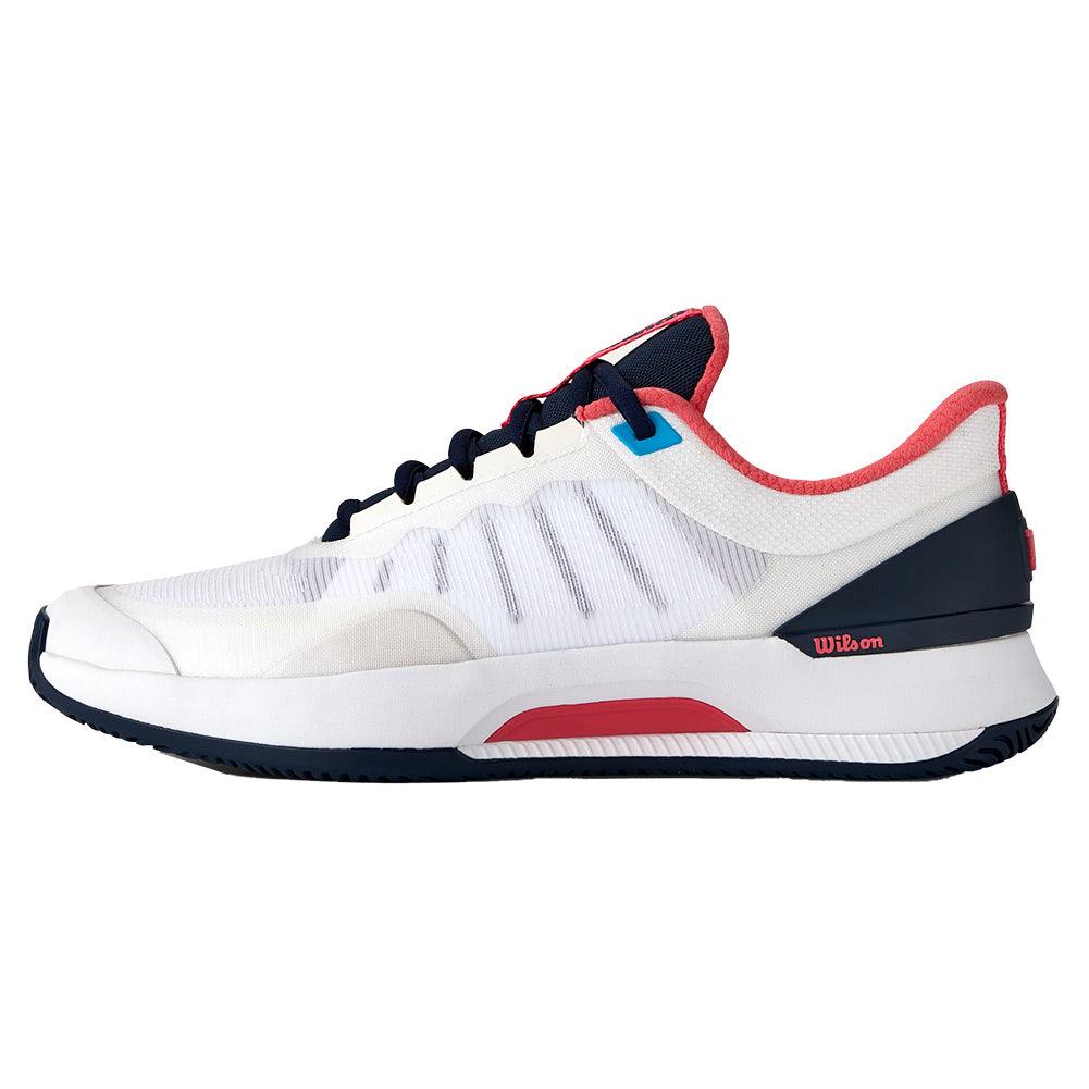 Wilson Women`s Intrigue Tour Tennis Shoes White and Navy Blazer
