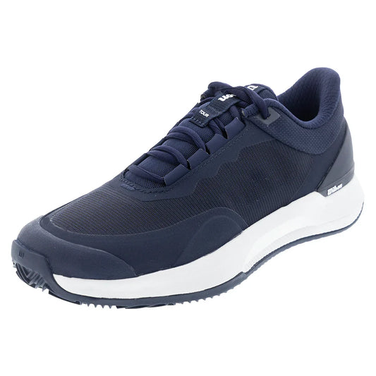 Wilson Women`s Intrigue Tour Clay Tennis Shoes Navy Blazer and White