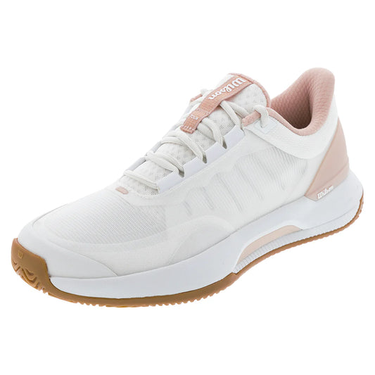 Wilson Womens Intrigue Tour Tennis Shoes White and Cameo Rose