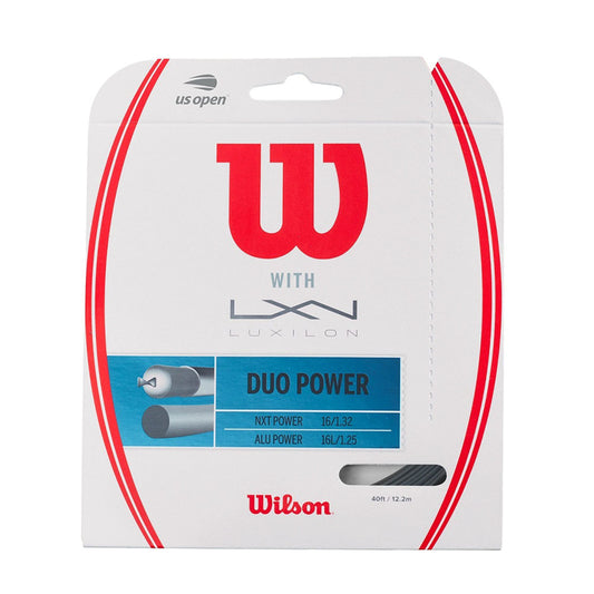 Wilson Duo Power 16G Tennis String Silver / Natural