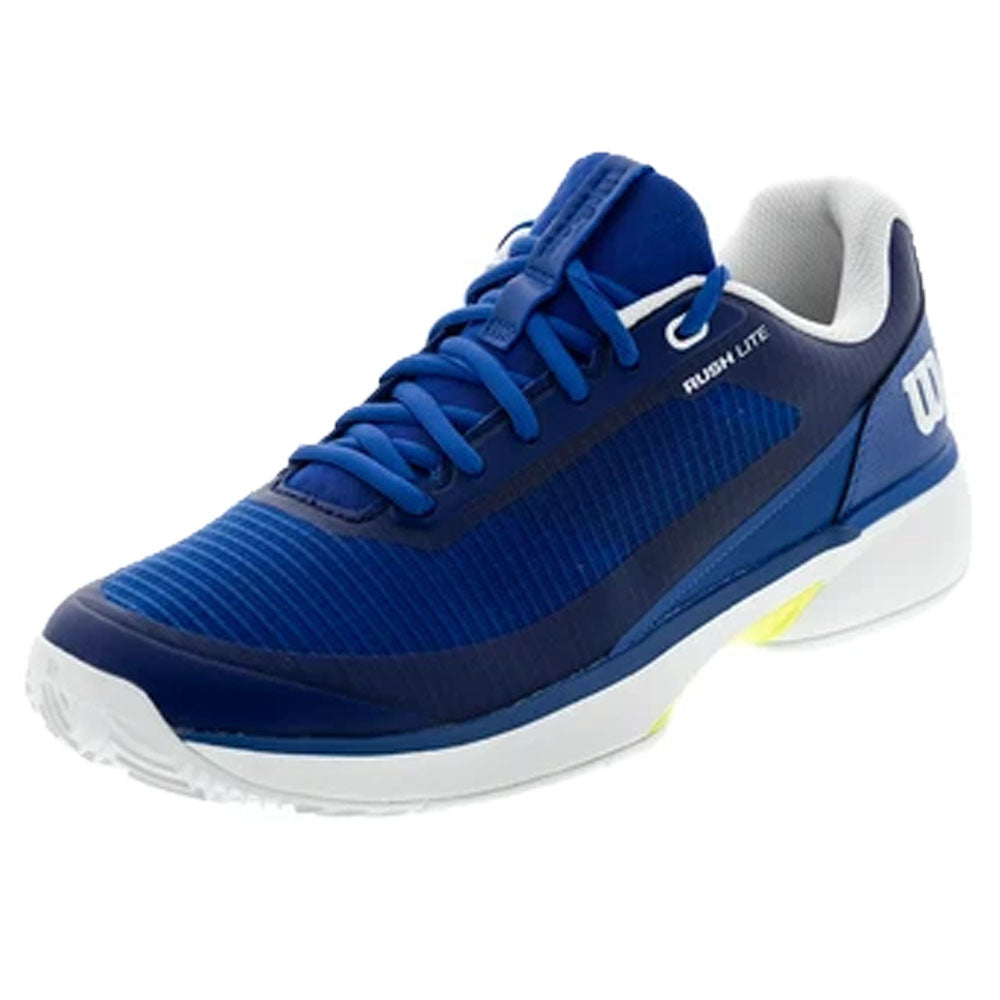 Wilson Men's CLAY Court Rush Lite 5 Tennis Shoes Deja Vu Blue/White