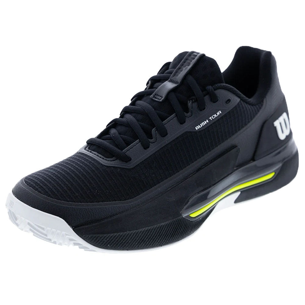 Wilson Men's CLAY Court Rush Tour 5 Tennis Shoes Black/White