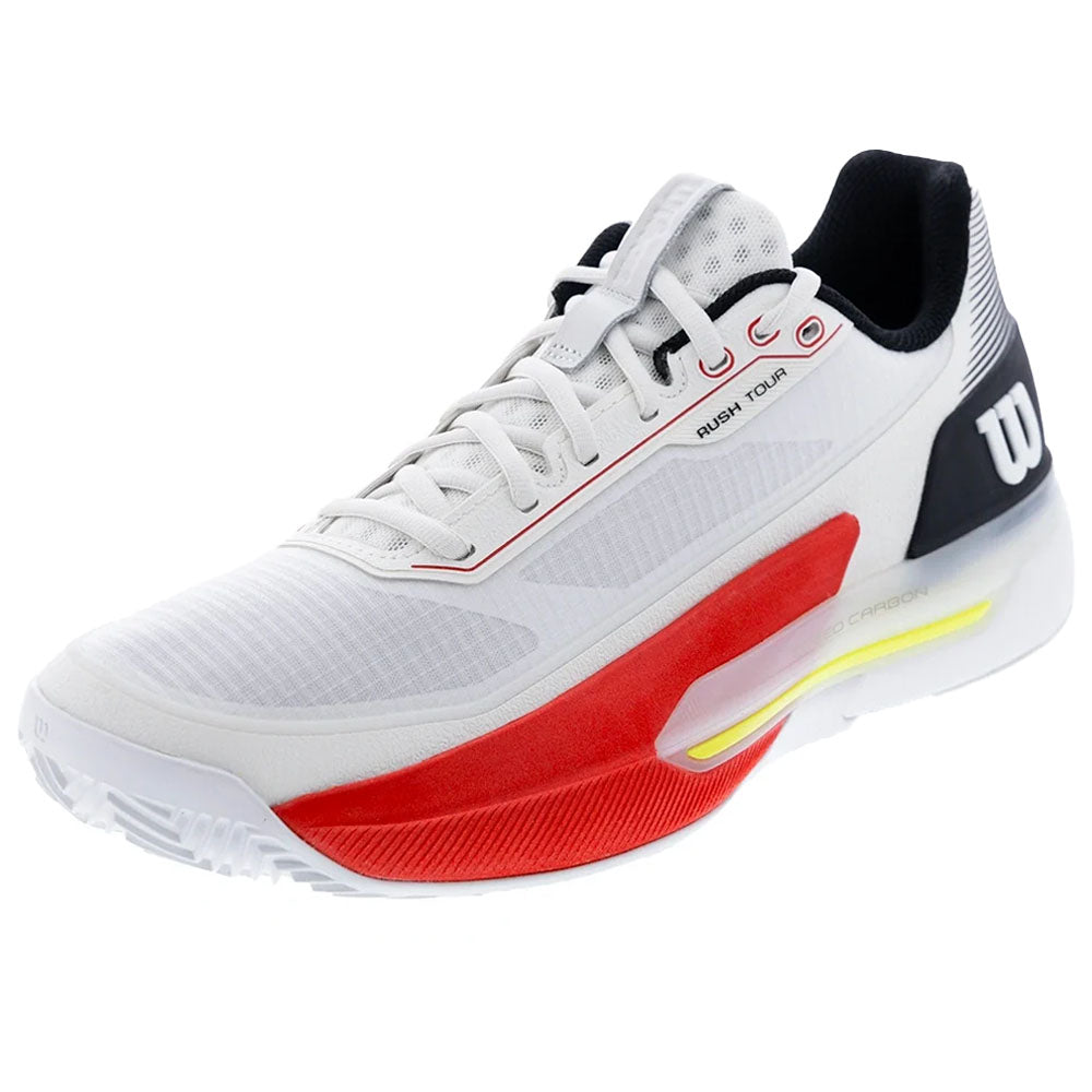Wilson Men's CLAY Court Rush Tour 5 Tennis Shoes White/Black
