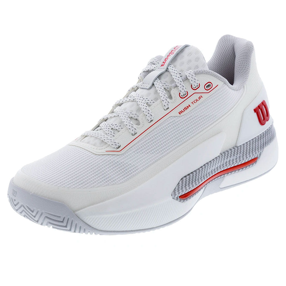 Wilson Men's RUSH TOUR 5 CTC Tennis Shoes White/Micro Chip