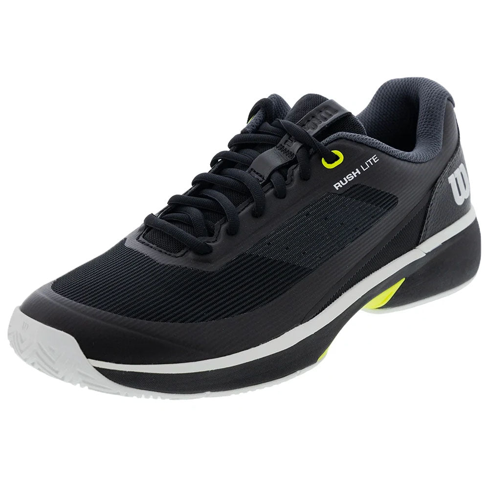 Wilson Men's Rush Lite 5 Tennis Shoes Black/White