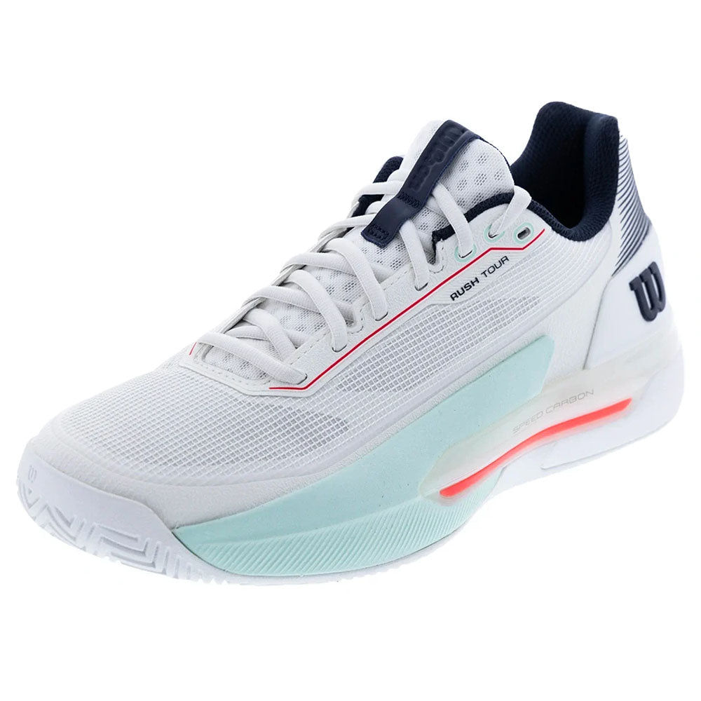 Wilson Men's Rush Tour 5 Tennis Shoes White/Bay