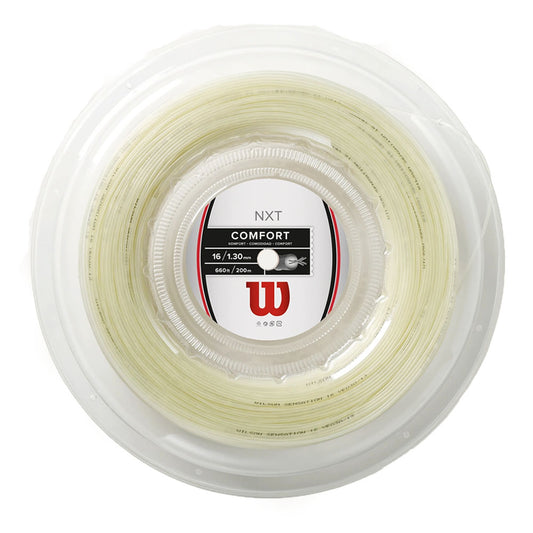 Wilson NXT 16G Tennis String - 200m Reel - Natural