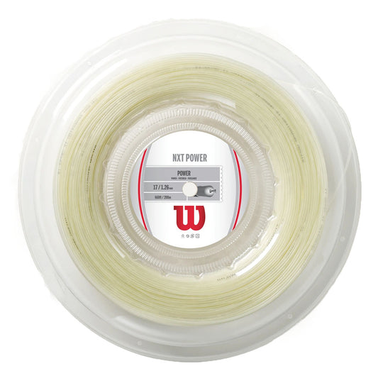 Wilson NXT Power 17G Tennis String Reel - Natural